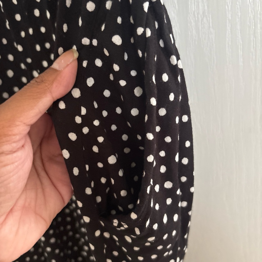 Black and White Polka Dot Jumpsuit M - Picture 6 of 6
